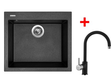 4289228 8596142047154 sinks cube 560 metalblack vitalia gr