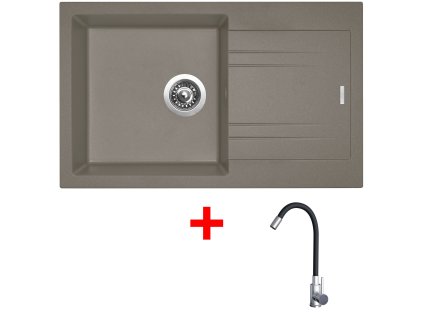 4478107 8596142053964 sinks linea 780 truffle elasta nerez cerna