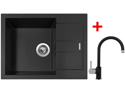 4289086 8596142046881 sinks amanda 650 pureblack vitalia gr