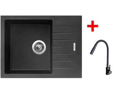 4478503 8596142056590 sinks perfecto 650 pureblack elasta s cerna matna