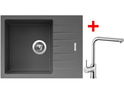 4289626 8596142049691 sinks perfecto 650 titanium elka