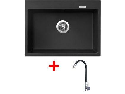 4478203 8596142054398 sinks maximo 680 pureblack elasta nerez cerna