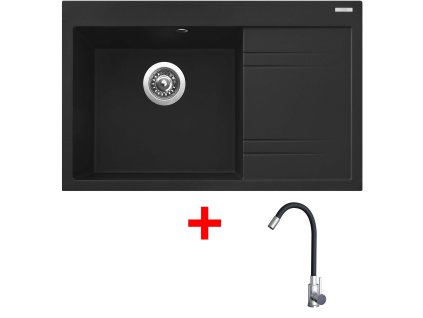 4478129 8596142054046 sinks rim 780 l metalblack elasta nerez cerna