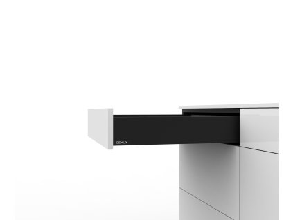 Cemux H BOX SLIM zásuvka černá H84/500 mm, H1321-500B