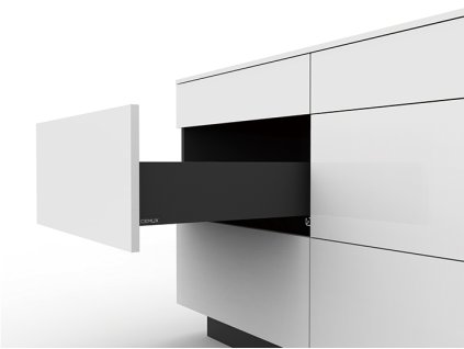 Cemux H Box SLIM zásuvka TIP-ON antracit H116/500 mm, 205084