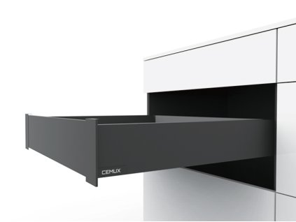 Cemux H BOX SLIM zásuvka vnitřní antracit H84/450 mm, 205143