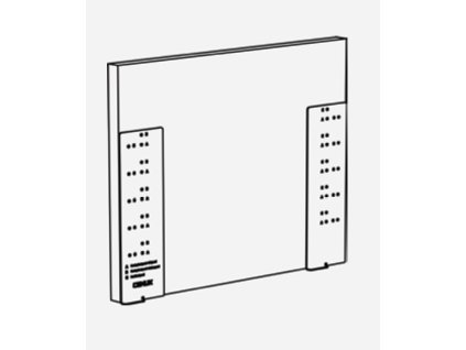 Cemux šablona pro montáž čela H Box, A Box, D01101