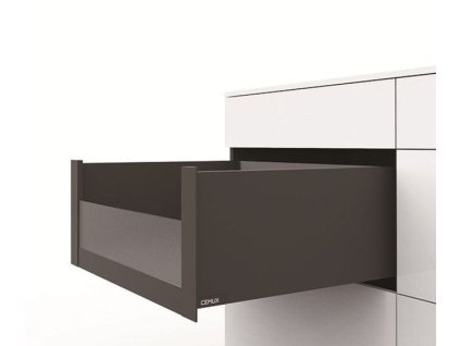 Cemux H Box SLIM zásuvka vnitřní antracit čelní sklo H199/400 mm H102 , 203834