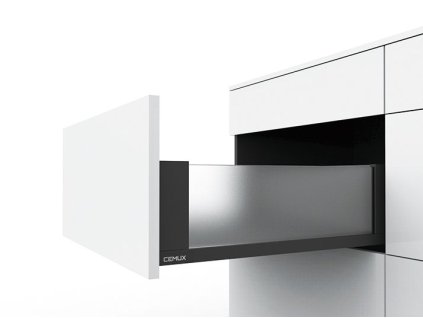 Cemux H Box SLIM skleněné bočnice antracit H167/500 mm, H1333-500G