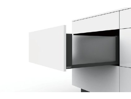 Cemux H Box SLIM skleněné bočnice antracit H199/500 mm, H1334-500G