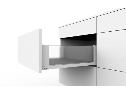 Cemux H Box SLIM skleněné bočnice bílé H167/500 mm, H1333-500W