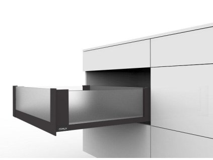 Cemux H Box SLIM skleněné bočnice antracit H167/500 mm vnitřní čelní sklo H138 , 203802