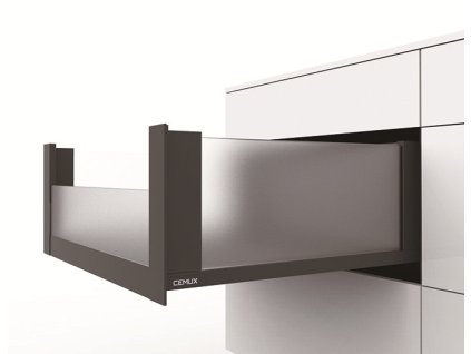 Cemux H Box SLIM skleněné bočnice antracit H199/500 mm vnitřní čelní sklo H102, 203803
