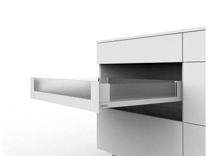 Cemux H Box SLIM skleněné bočnice bílé H84/500 mm vnitřní čelní sklo H54, 203805