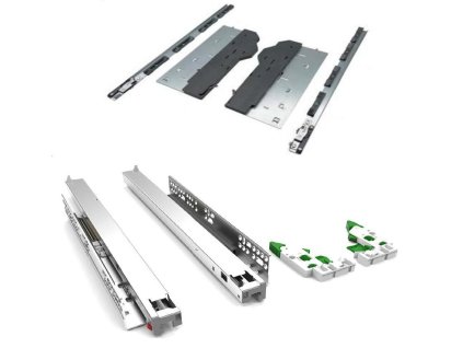 výsuv CemuxRide synchro 3D plnovýsuv TIP-ON Blumotion 30 kg 350 mm, 202250