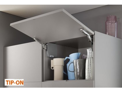 Sada Aventos HK-S Tip-On (mechanismus silný, krytka šedá tmavá)