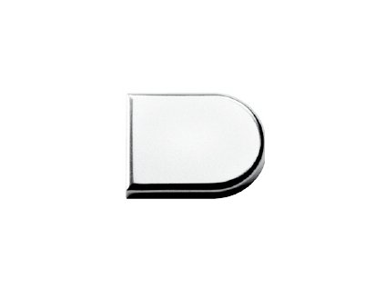 Hettich HETTICH 70713 krytka pro závěs na sklo 4,0-5,2mm typ B (tvar D) nikl mat 105384