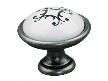 Tulip Nábytková knopka porcelánová Venice R starocín, motiv, 288058, rozteč 