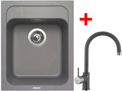 Sinks CLASSIC 400 Titanium+VITALIA GR
