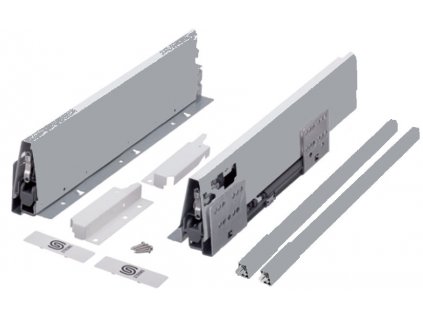 výsuv StrongBox 270/140mm, titan, hranatý reling, 400285