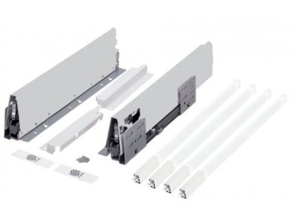 výsuv StrongBox 270/204mm, šedý, dvojtý hranatý reling, 402597