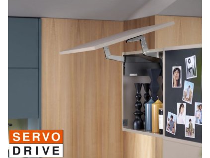 Sada Aventos HS top Servo-drive (výška korpusu 650-800mm, krytka šedá tmavá)