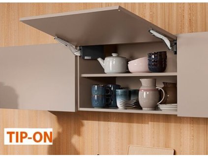 Sada Aventos HK top Tip-On (mechanismus nejsilnější, krytka šedá tmavá)