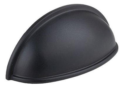 Tulip Nábytková úchytka Loka černá matná, 494175, rozteč 76mm