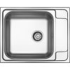 Sinks GRAND 630 V 0,7mm matný (Konstrukční typ Dřezy s krátkým odkapem, Spodní skříňka 600 mm (500 mm bez baterie), Hloubka dřezu 180 mm)