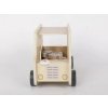 Drevene auticko 2v1 se zviratky Jeep+vkladacka ELIS DESIGN c