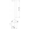 stolova noha st702 z oceloveho profilu a