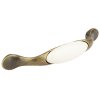 Tulip Nábytková úchytka porcelánová Gipa starozlatá, 309009, rozteč 96mm