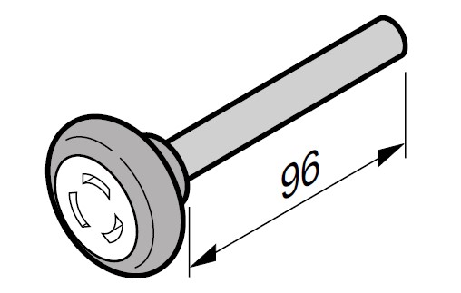 Vodící rolna spodní 96 mm