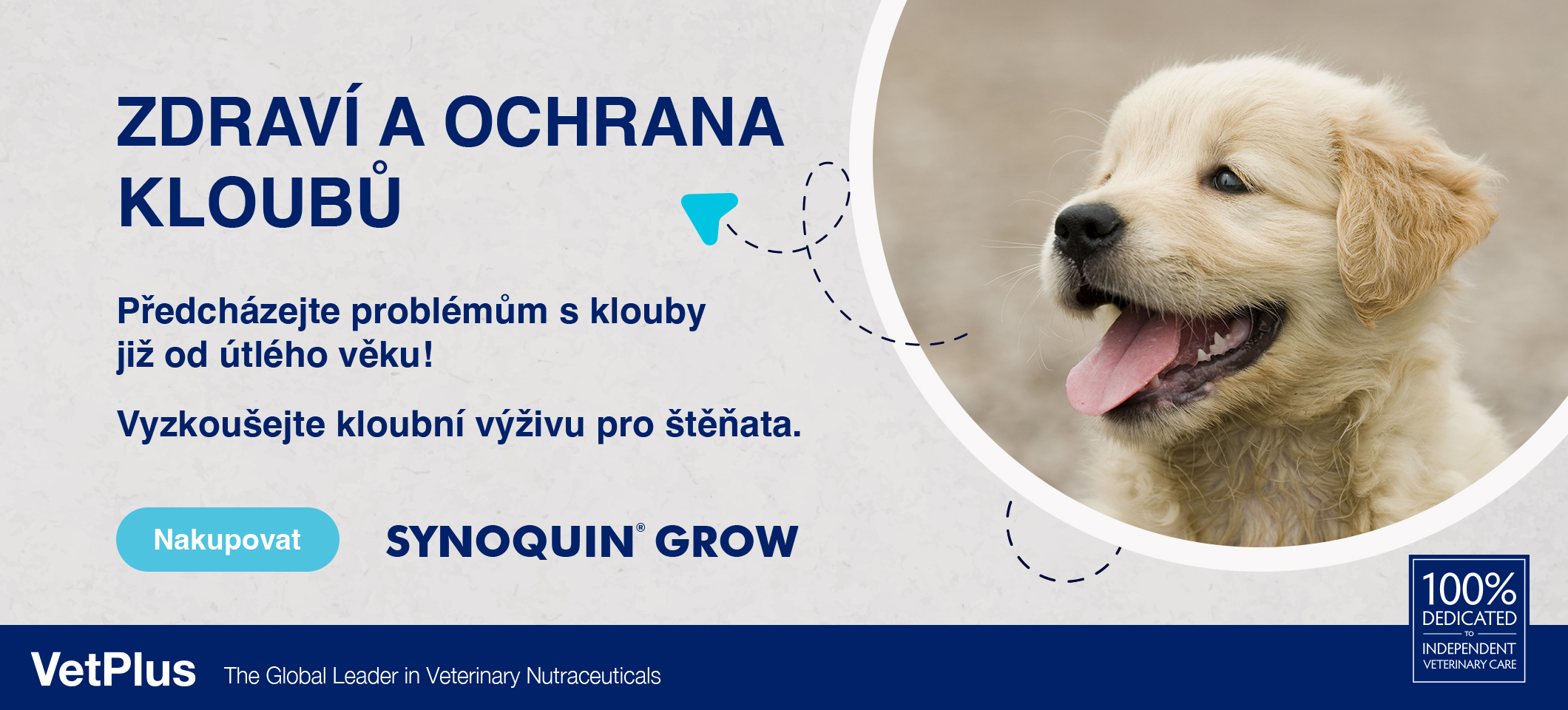 Kloubní výživa pro štěňata a mladé jedince velkých plemen SYNOQUIN GROW