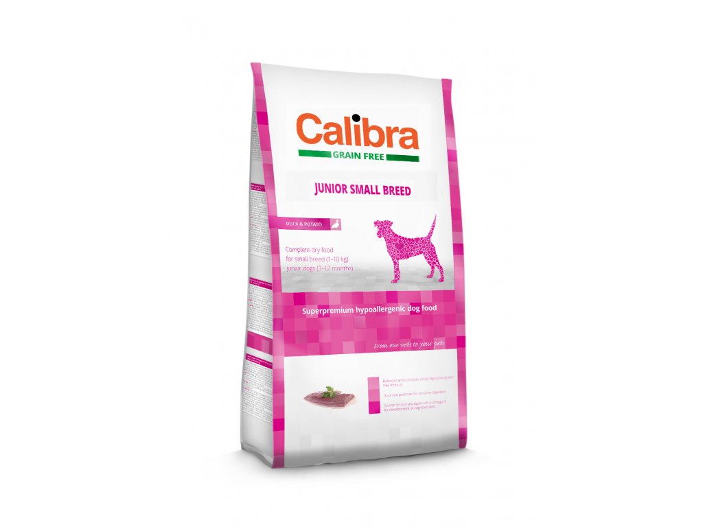 Calibra Dog Grain Free Junior Small Breed / Duck & Potato 7kg