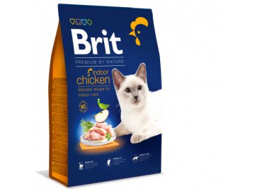 brit premium cat by nature indoor chicken 8kg