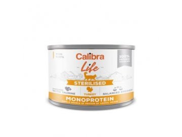 calibra cat life konzsterilised turkey 200g