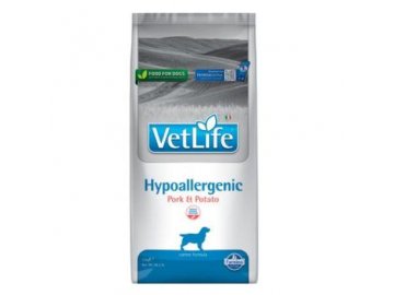 vet life natural dog hypo pork potato 12kg