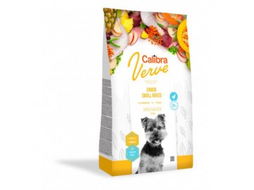 calibra dog verve gf junior small chickenduck 6kg