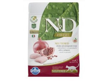 N&D CAT PRIME Neutered Chicken&Pomegranate 300g