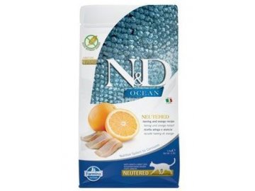 N&D OCEAN CAT GF NEUTERED Adult Herring &Orange 300g