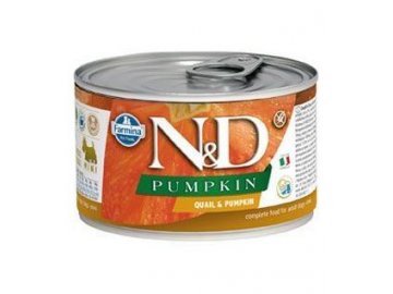 N&D DOG konz. PUMPKIN Adult Quail & Pumpkin Mini 140g