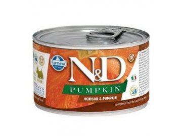 N&D DOG konz. PUMPKIN Adult Venison & Pumpkin Mini 140g
