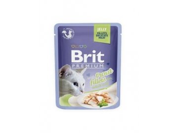 Brit Premium Cat D Fillets in Jelly with Trout 85g