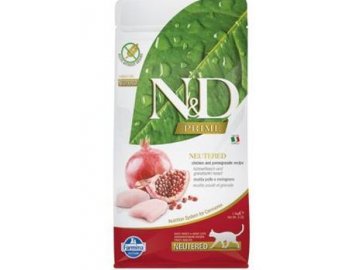 N&D PRIME CAT Neutered Chicken&Pomegranate 10kg