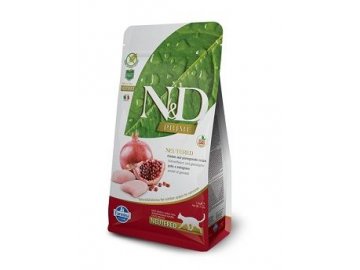 N&D PRIME CAT Neutered Chicken&Pomegranate 1,5kg