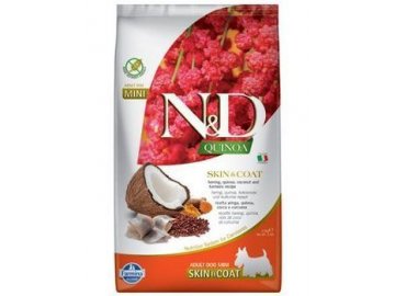 N&D DOG QUINOA Skin&Coat Herring & Coconut Mini 800g