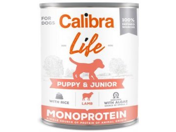 Calibra Dog Life konz. Puppy & Junior Lamb&rice 400g