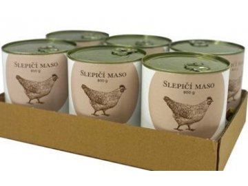 BOHEMIA Slepičí maso ve vlastní šťávě SIX PACK 6x800g