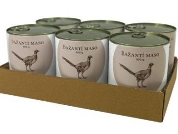 BOHEMIA Bažantí maso ve vlastní šťávě SIX PACK 6x800g